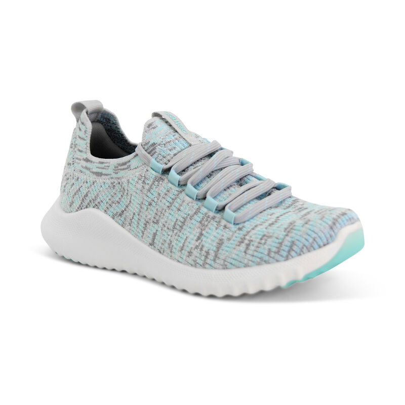 Aetrex Carly Arch Support Women's Sneakers Blue Multicolor | KHD6141FZ