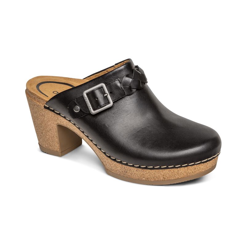 Aetrex Corey Women's Clogs Black | VHP5789QU