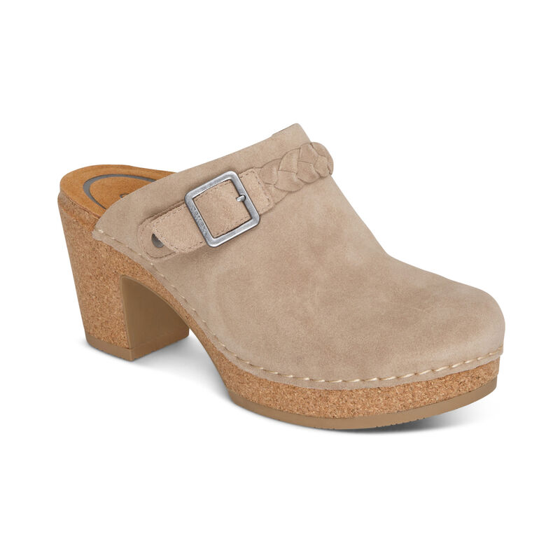 Aetrex Corey Women's Clogs Brown | CHW3537IB