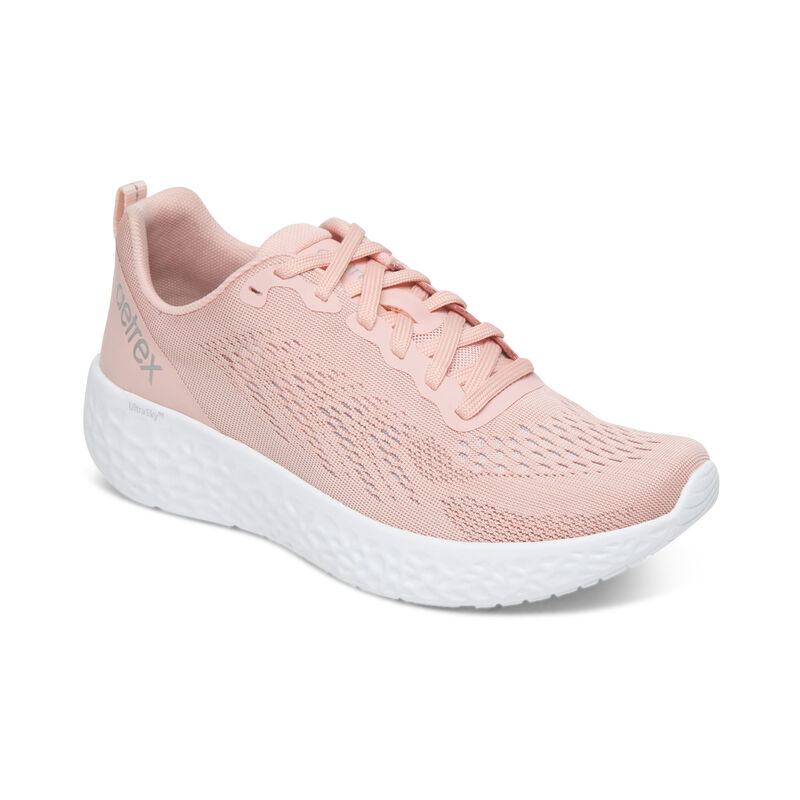 Aetrex Danika Arch Support Women's Sneakers Pink | NHX2595DY