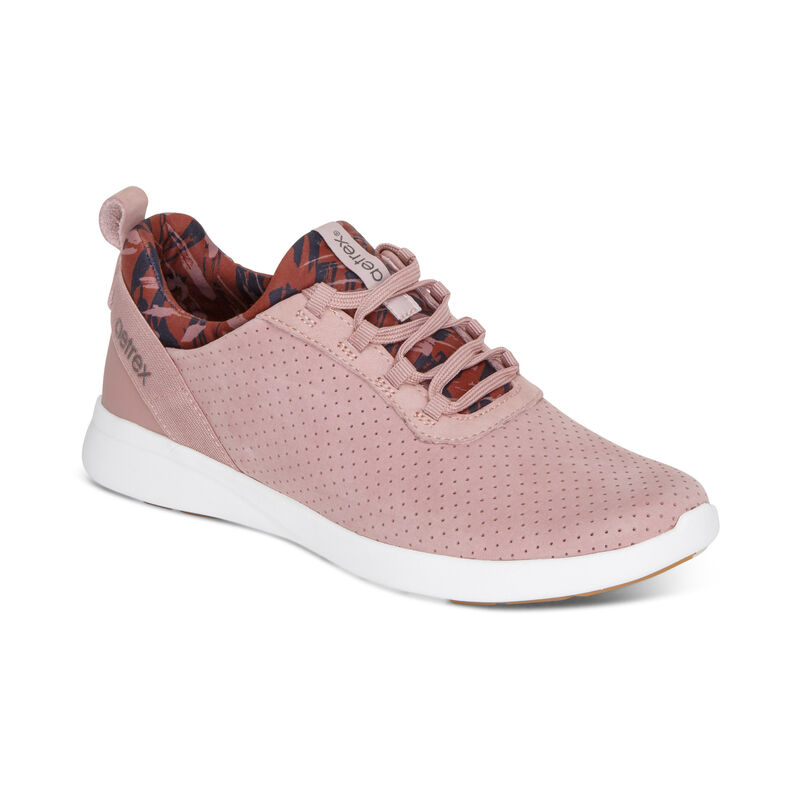 Aetrex Kora Arch Support Women's Sneakers Pink | USM6532HU