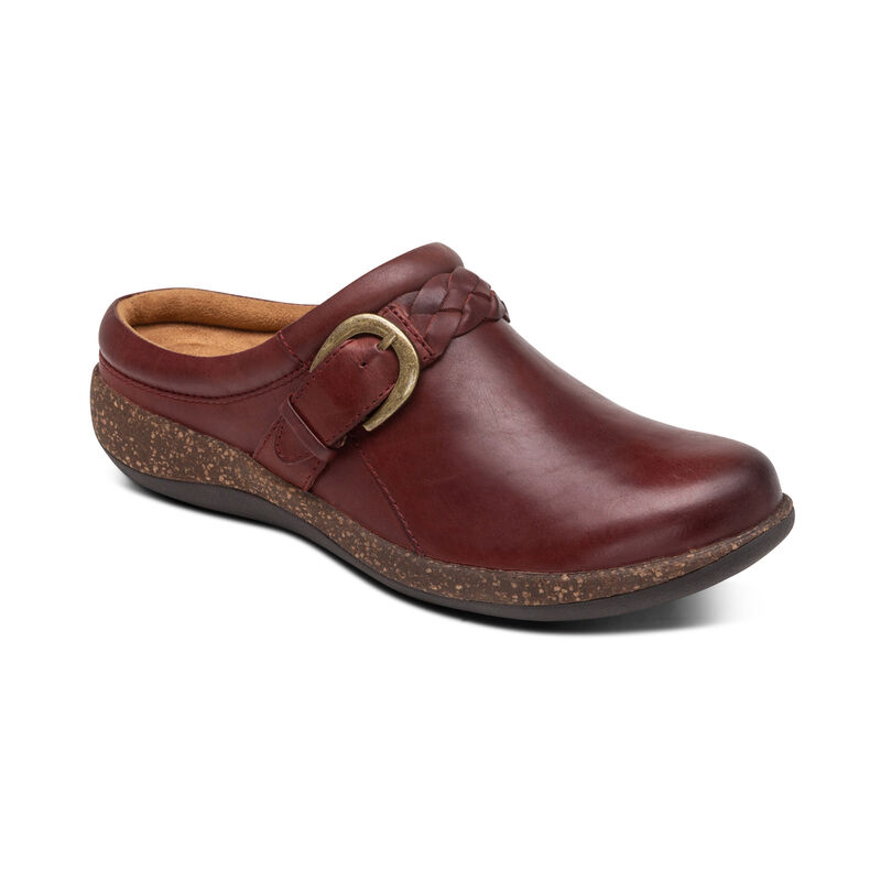 Aetrex Libby Comfort Women's Clogs Red | OHH9824JI