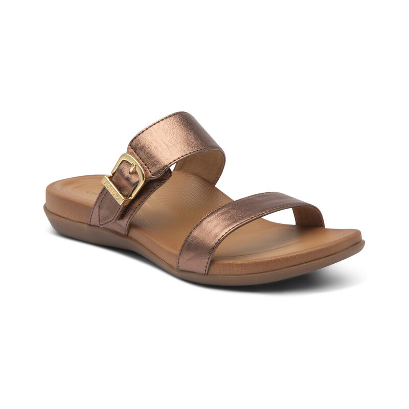 Aetrex Mimi Water-Friendly Women's Sandals Gold | ACI10097BP