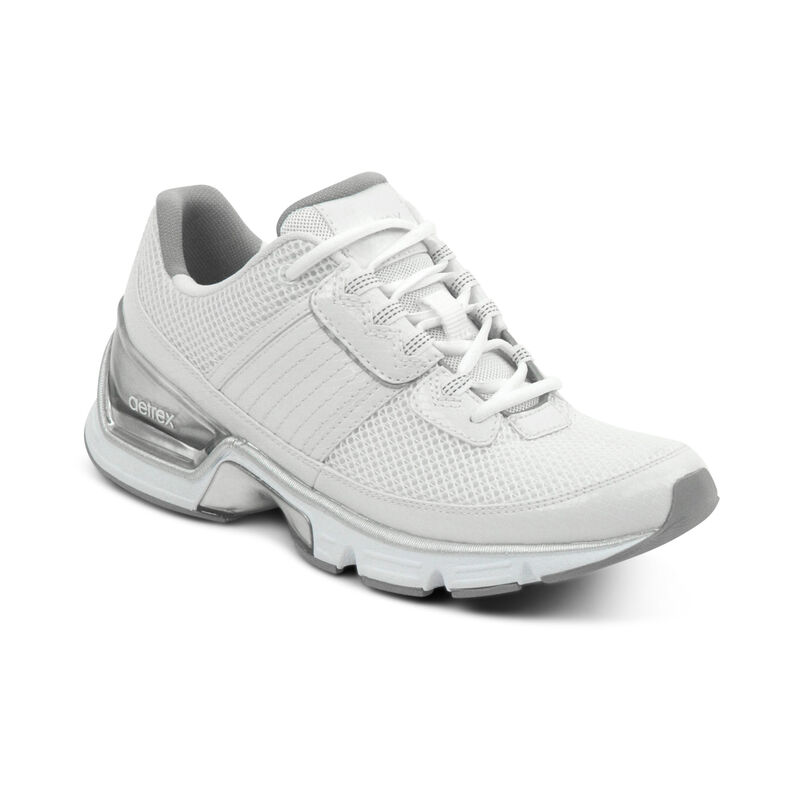 Aetrex Xspress Runner 2 Women's Sneakers White | CWJ3699OX