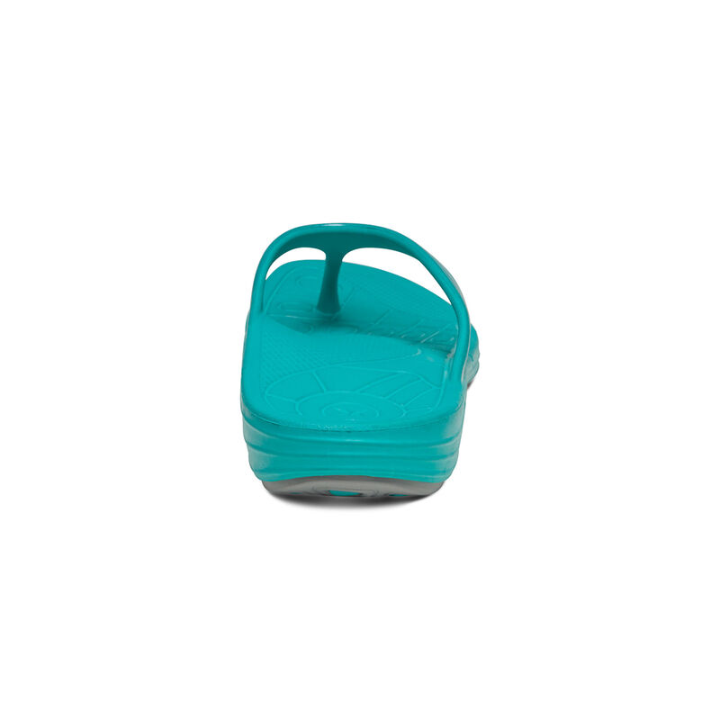 Aetrex Fiji Orthotic Women's Flip Flops Light Turquoise | EBS9567MD