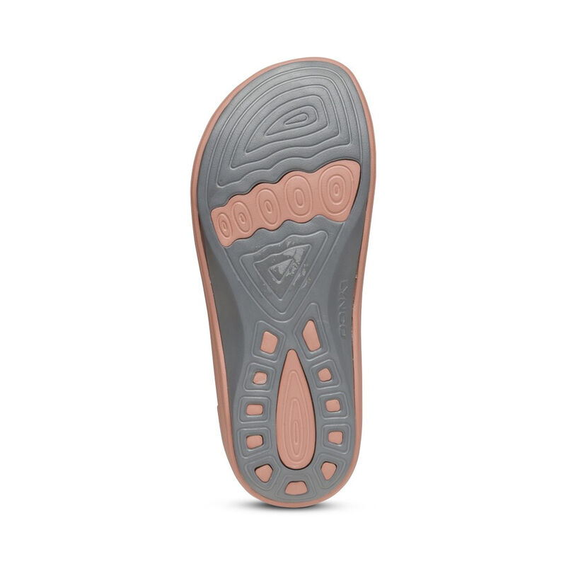 Aetrex Fiji Orthotic Women's Flip Flops Pink | UPC552KW