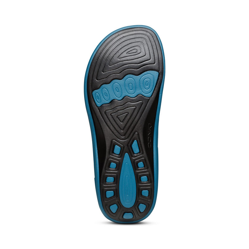 Aetrex Fiji Orthotic Women's Flip Flops Blue | UPV775LA