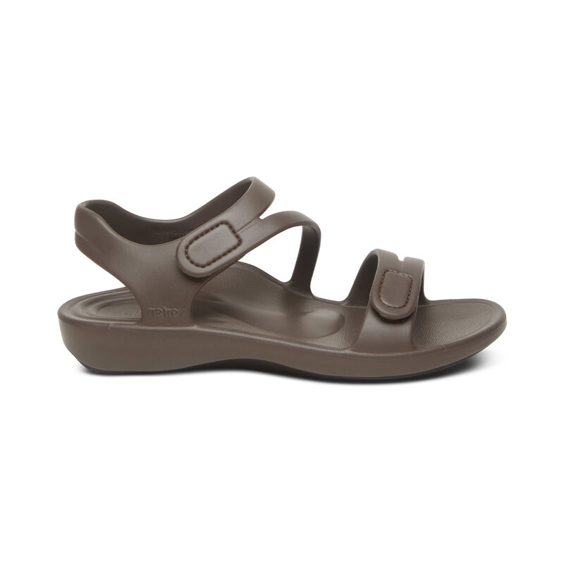 Aetrex Jillian Sport Water-Friendly Women's Sandals Dark Grey | VAN4786WD