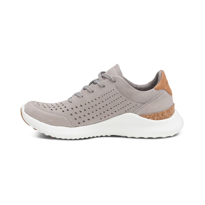 Aetrex Laura Arch Support Women's Sneakers Grey | KCG3273HD