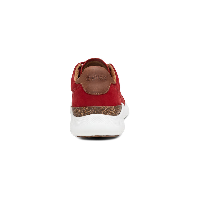 Aetrex Laura Arch Support Women's Sneakers Red | XBT2993BD