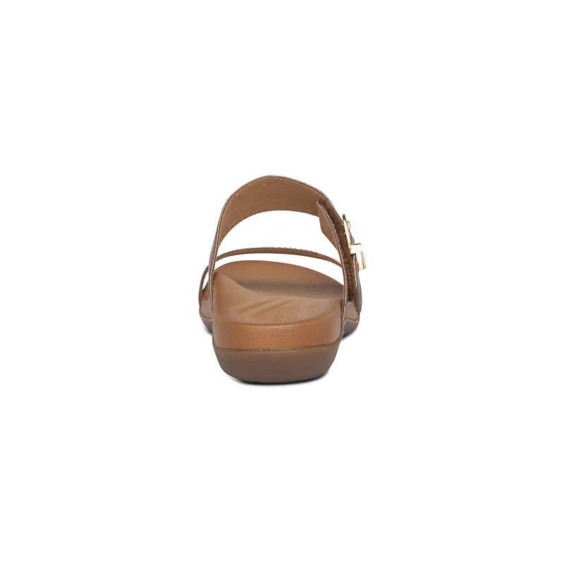 Aetrex Mimi Water-Friendly Women's Sandals Gold | ACI10097BP