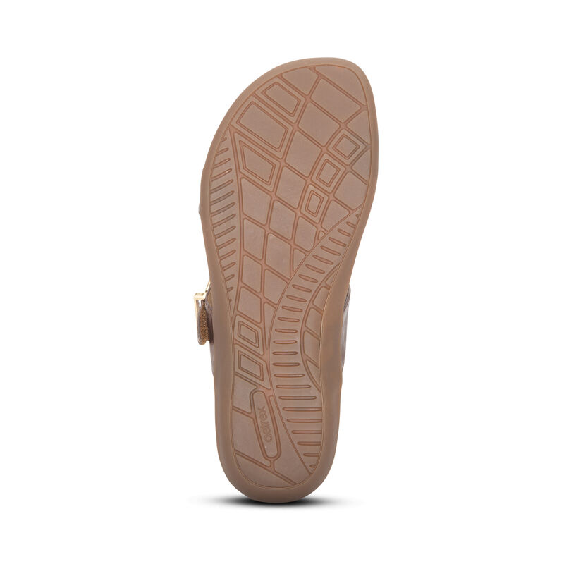 Aetrex Mimi Water-Friendly Women's Sandals Gold | ACI10097BP